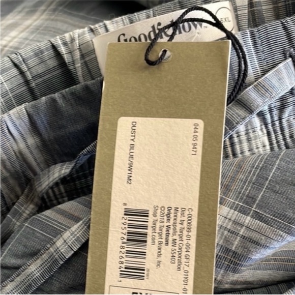 Men's Big & Tall Plaid Poplin Pajama Pants - Picture 5 of 5